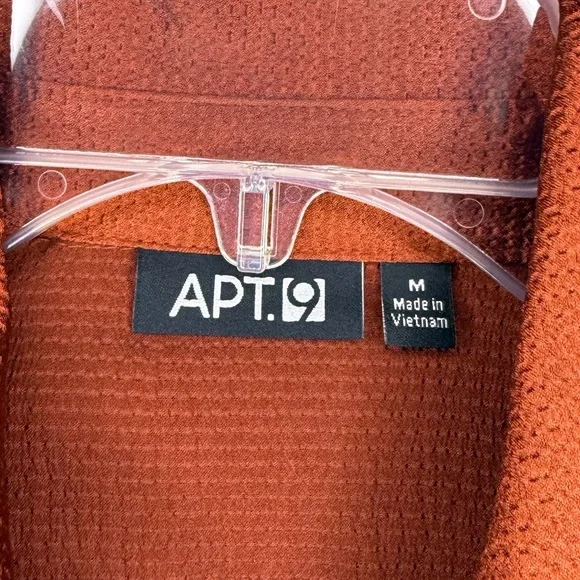 Apt. 9 Men's Casual Rust Button Down Shirt - Picture 3 of 4